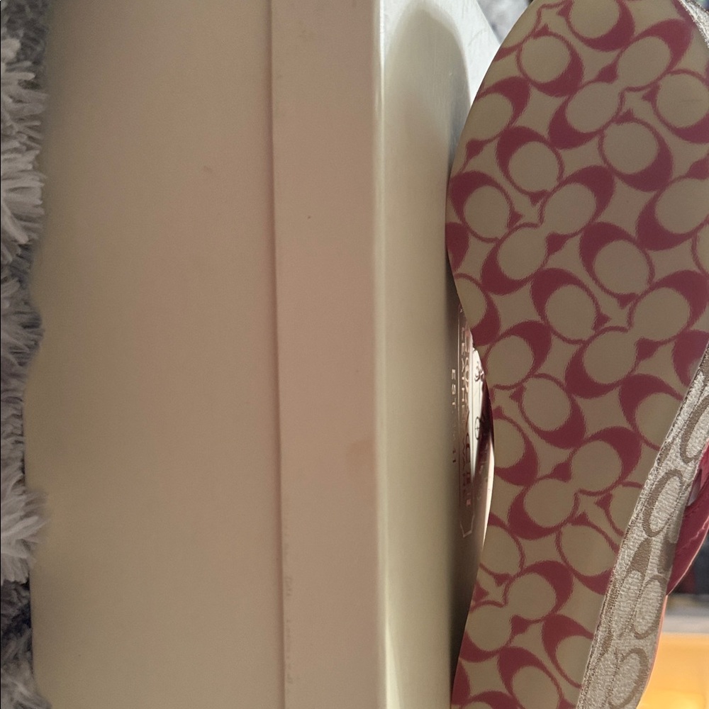 Coach Women's Hot Pink Sandals - Picture 9 of 12